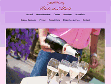 Tablet Screenshot of champagne-robert-allait.com